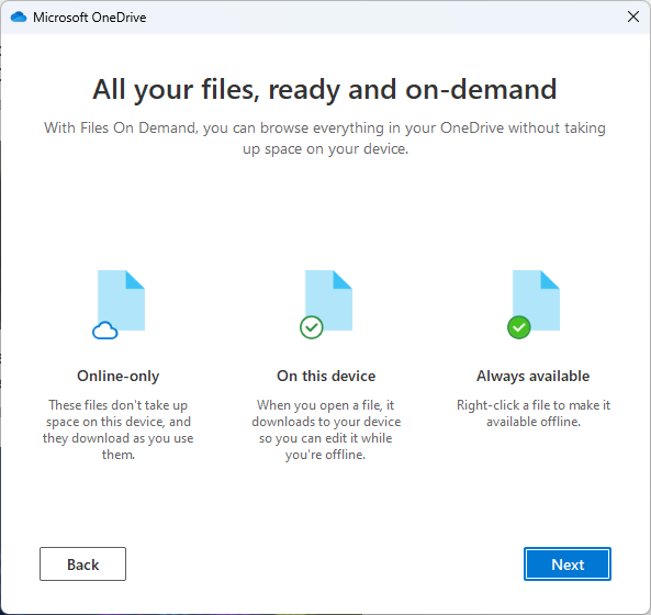 Onedrive Interface for Windows application