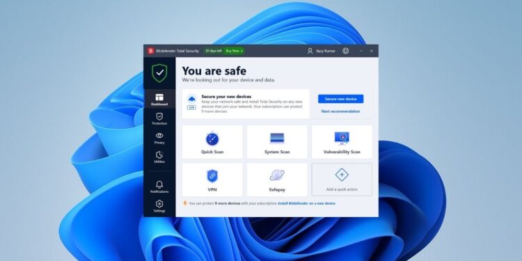 How to Install Bitdefender for Free on Windows 11
