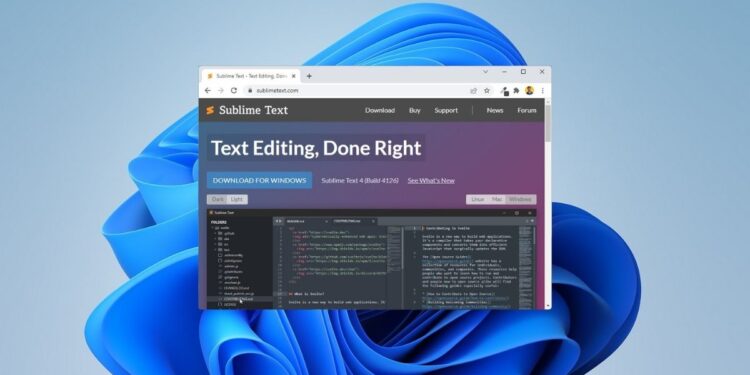 How to Install Sublime Text 4 on Windows 11