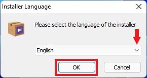 Choose Installer Language