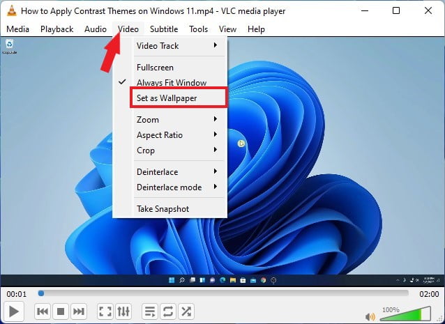 How to Set a Video as Your Desktop Wallpaper with VLC - thecoderworld