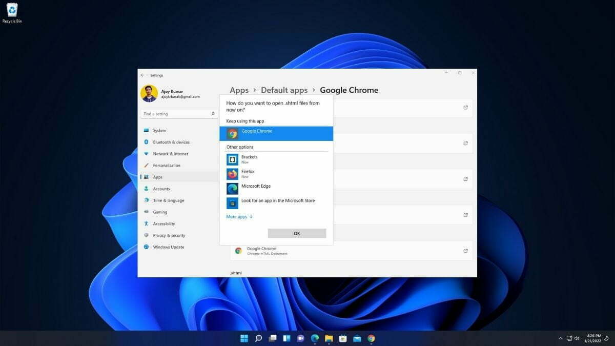 Change the Default Browser on Windows 11
