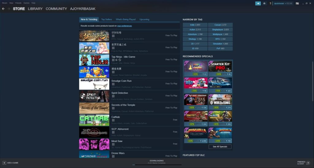 Download Games on Steam