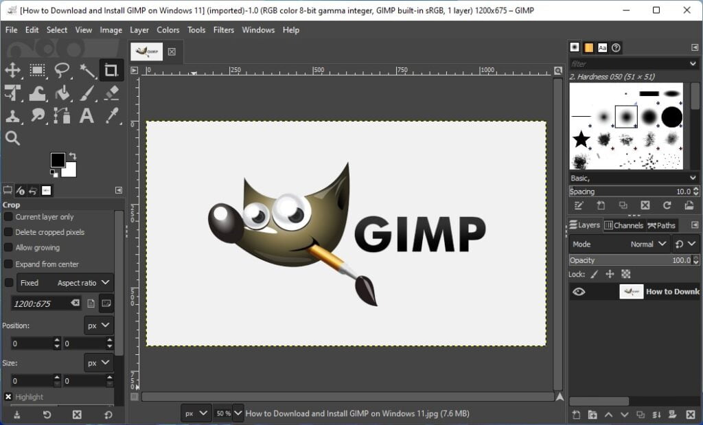 GIMP Interface