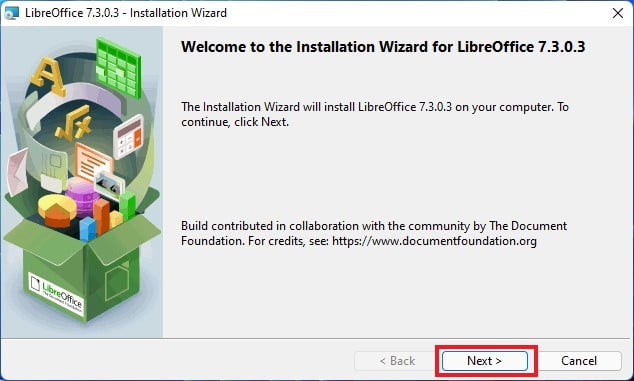 Welcome to the Installation Wizard for LibreOffice