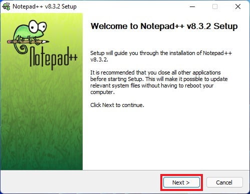 Welcome to Notepad++ Setup
