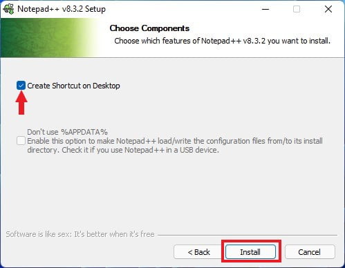 Installing Notepad++ on Windows