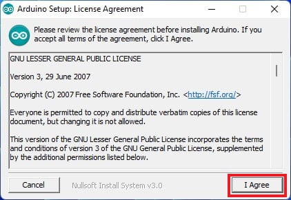 Argee License Agreement of Arduino