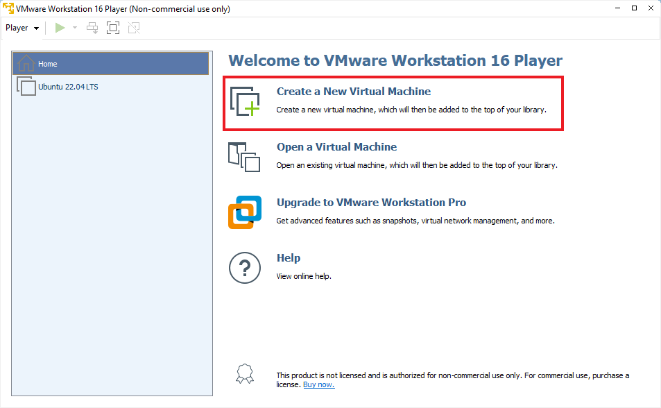 Welcome to VMware Workstation