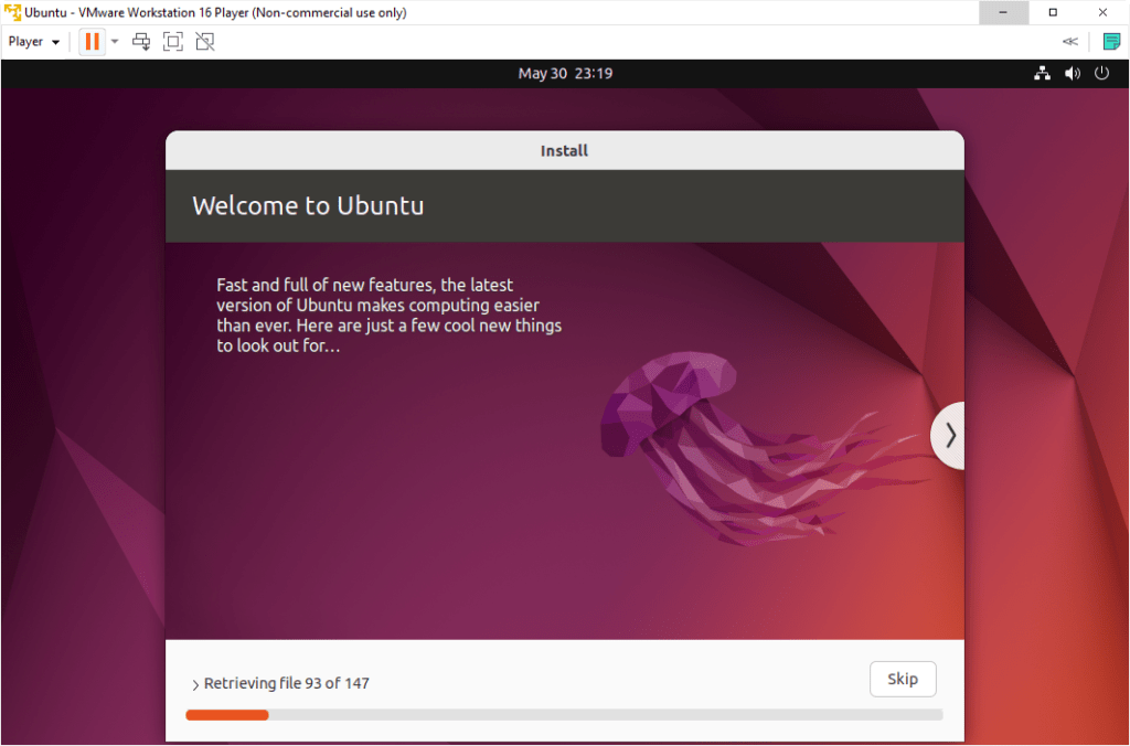 Ubuntu Interface Screen