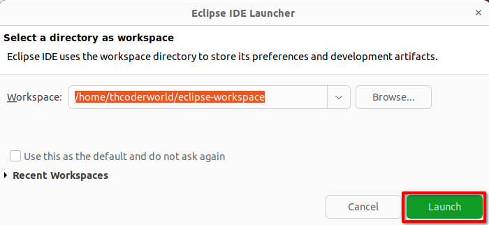 Eclipse IDE Launcher