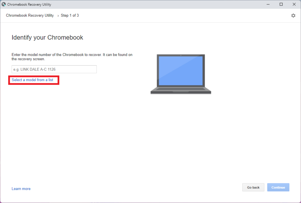 Identify your Chromebook Window