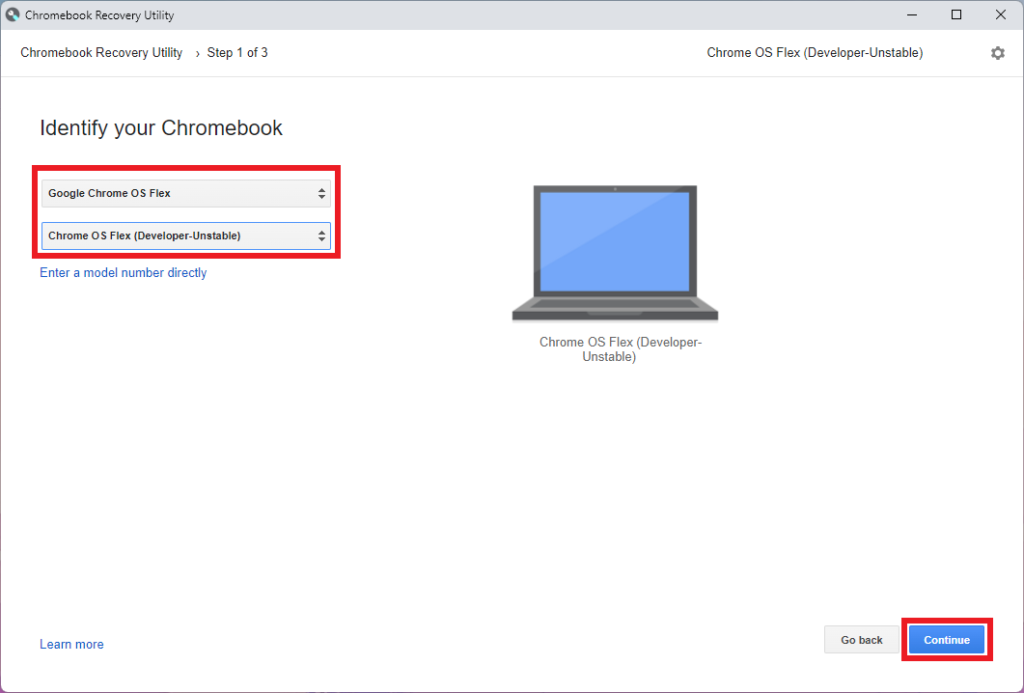 Download the Google Chrome OS Flex