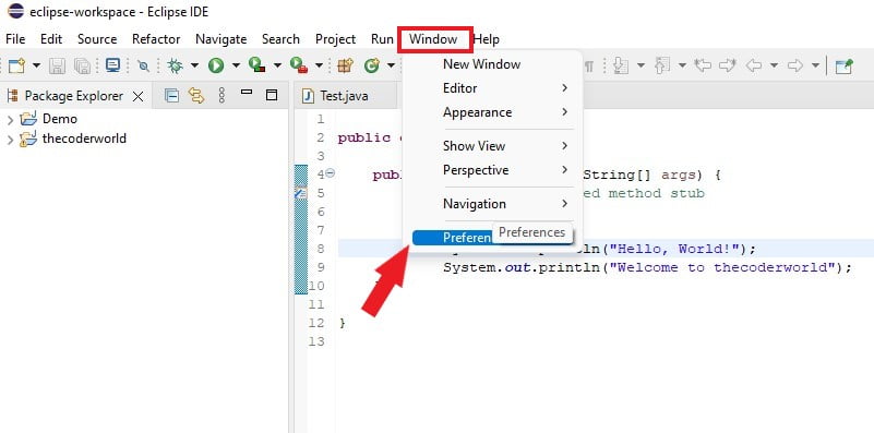 Accessing Preferences in Eclipse IDE