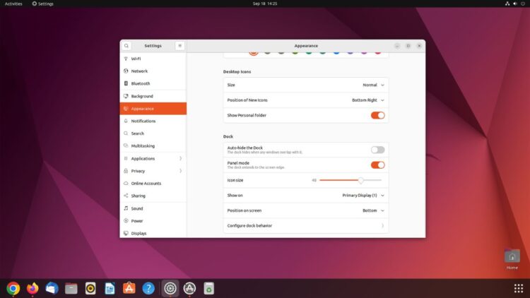 How to Change the Dock Position in Ubuntu 22.04 LTS
