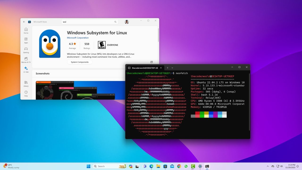 How to Install WSL2 on Windows 11 Using Microsoft Store
