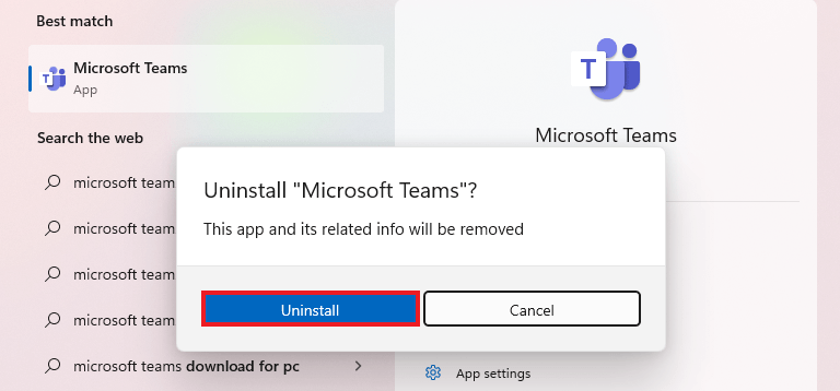 Pop up Windows with Uninstall and Cancel Button