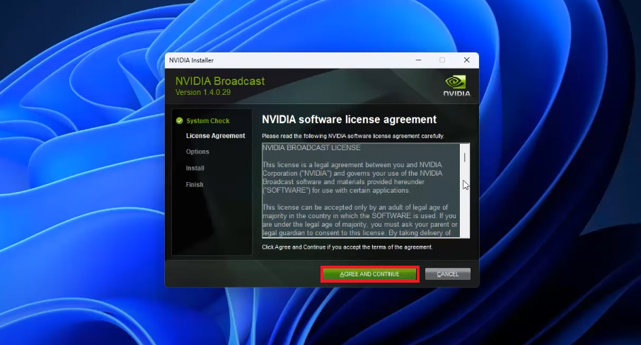 NVIDIA Broadcast License Agreement