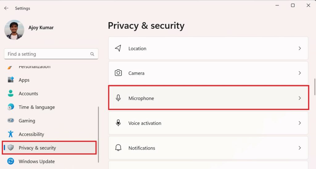 Privacy and Security for Microphone