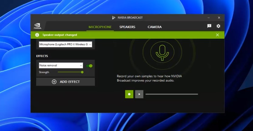 Setup NVIDIA Broadcast Microphone