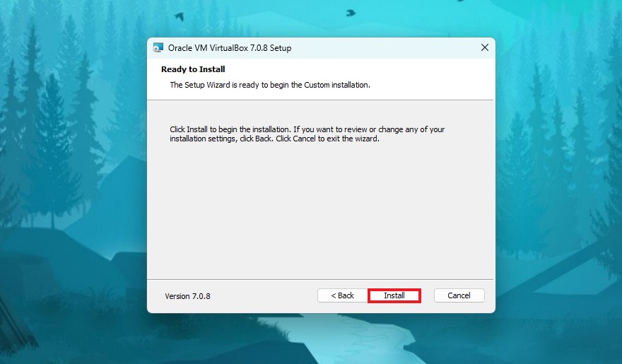 Installing VirtualBox 7.0 on Windows 11