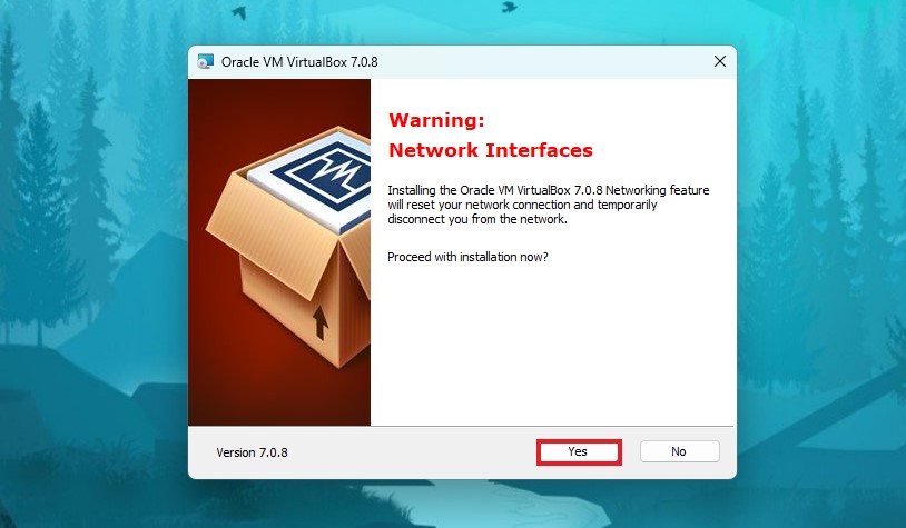 Network Interfaces Warning on VirtualBox