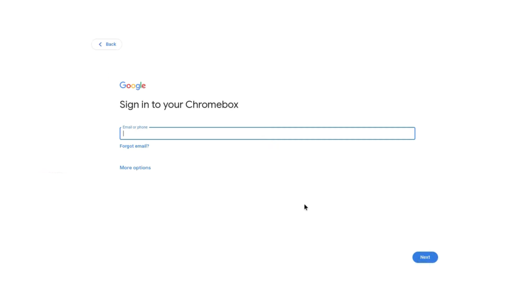 Sign in to your Chromebook