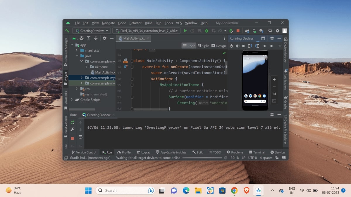 Installing Android Studio on Windows 11