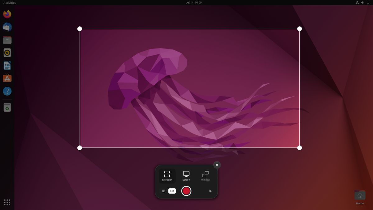 Recording the Screen in Ubuntu 22.04 LTS