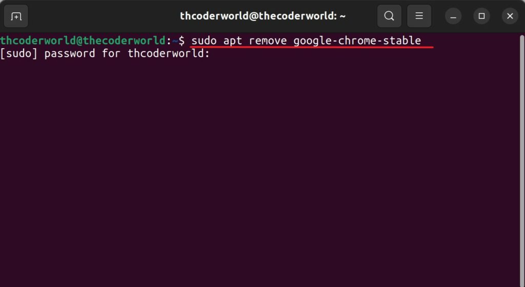 Remove Chrome from Ubuntu