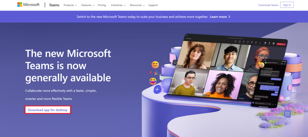 Download Microsoft Teams for Desktop