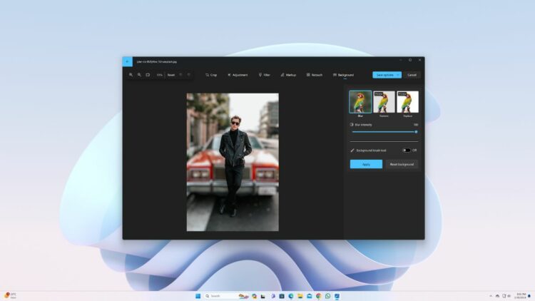 How to Blur Background Using Photos App on Windows 11
