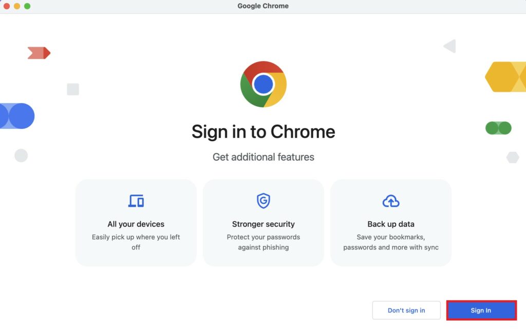 Sign In to Chrome