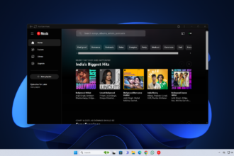 Using YouTube Music App on Windows 11